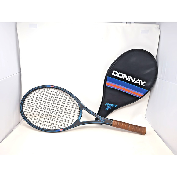 Vintage Belgium Made Donnay Graphite Plus 35 Tennis Racquet (4 1/4) w/ Case - Picture 1 of 8